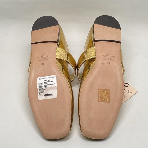 Valentino Garavani VLogo Locker Mary-Jane ballerina shoes size 36 - Picture 15 of 16